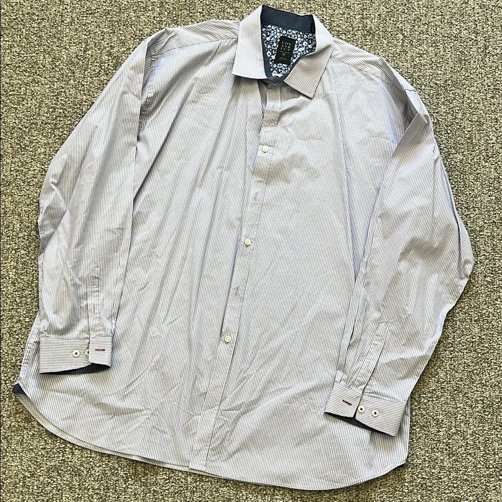 Men's Striped Blue Shirt